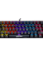 Teclado Mecánico Halion KM201 Comanche 62 Switch Rojo LED Rainbow USB – Compacto 22 Teclas Anti-Ghosting - Miniatura 4