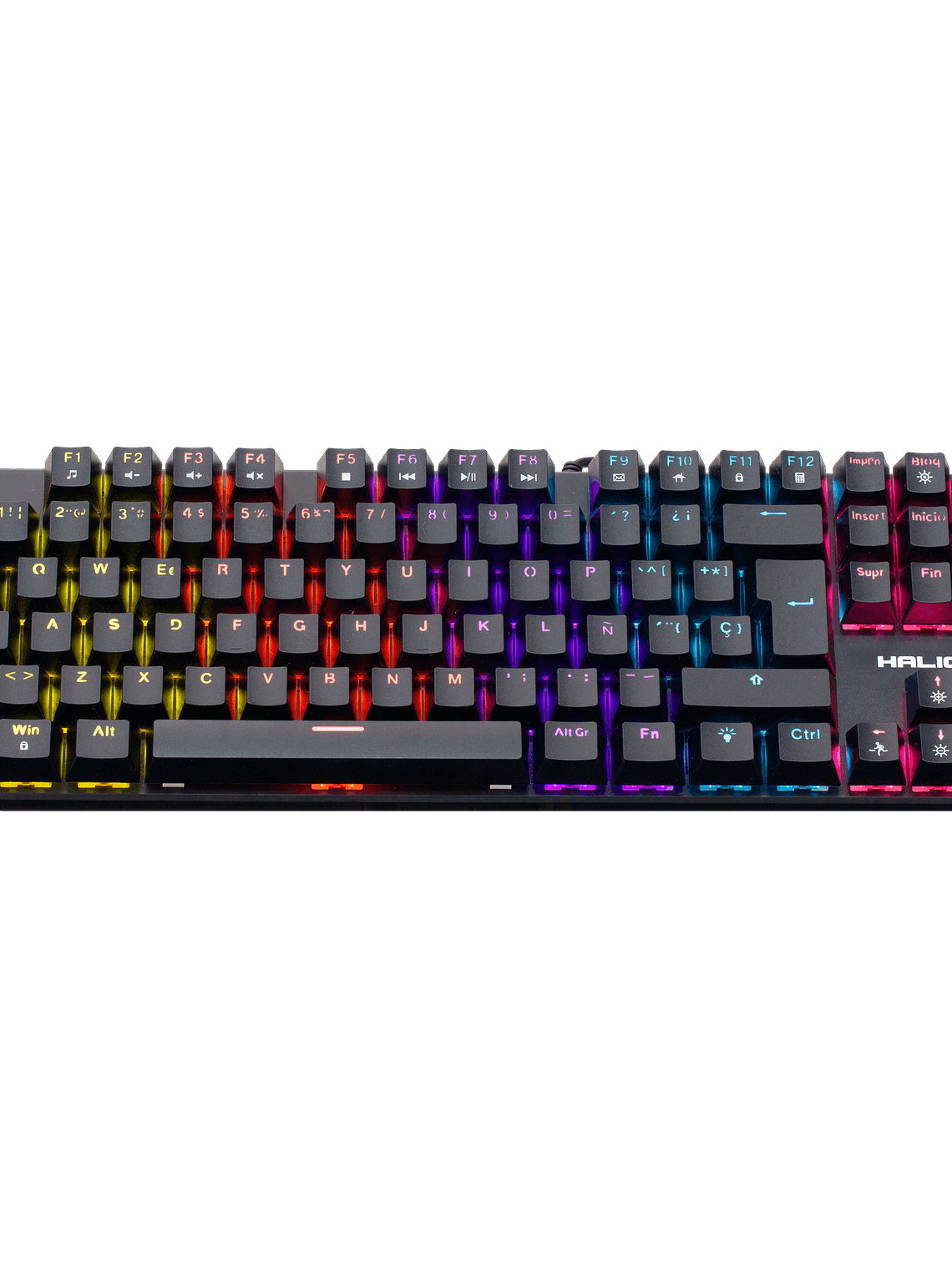 Teclado Mecánico Halion KM202 Comanche 88 Switch Rojo LED Rainbow USB – 26 Teclas Anti-Ghosting 4
