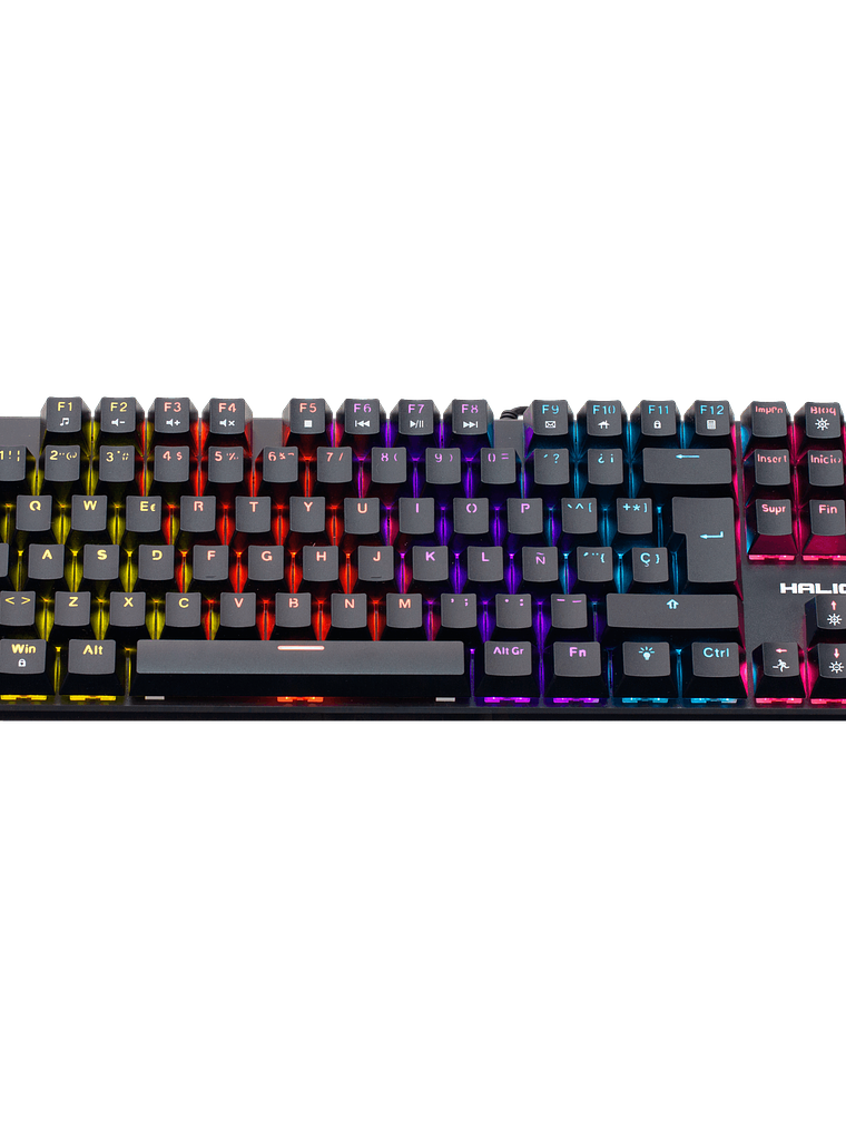 Teclado Mecánico Halion KM202 Comanche 88 Switch Rojo LED Rainbow USB – 26 Teclas Anti-Ghosting 4