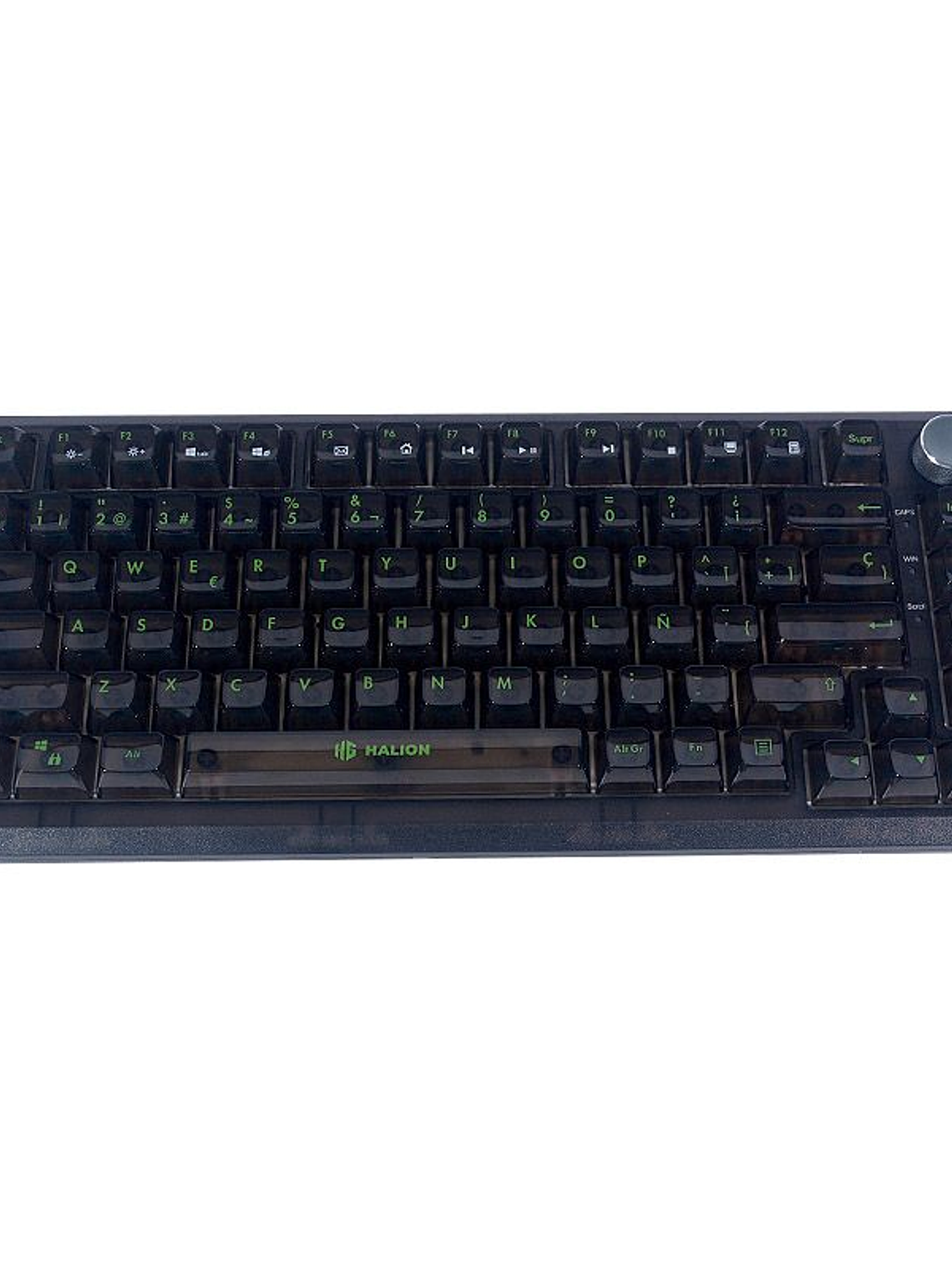 Teclado Gamer Mecánico Halion HA-K751 Gasket 83 Teclas Switch Azul RGB USB-C 2