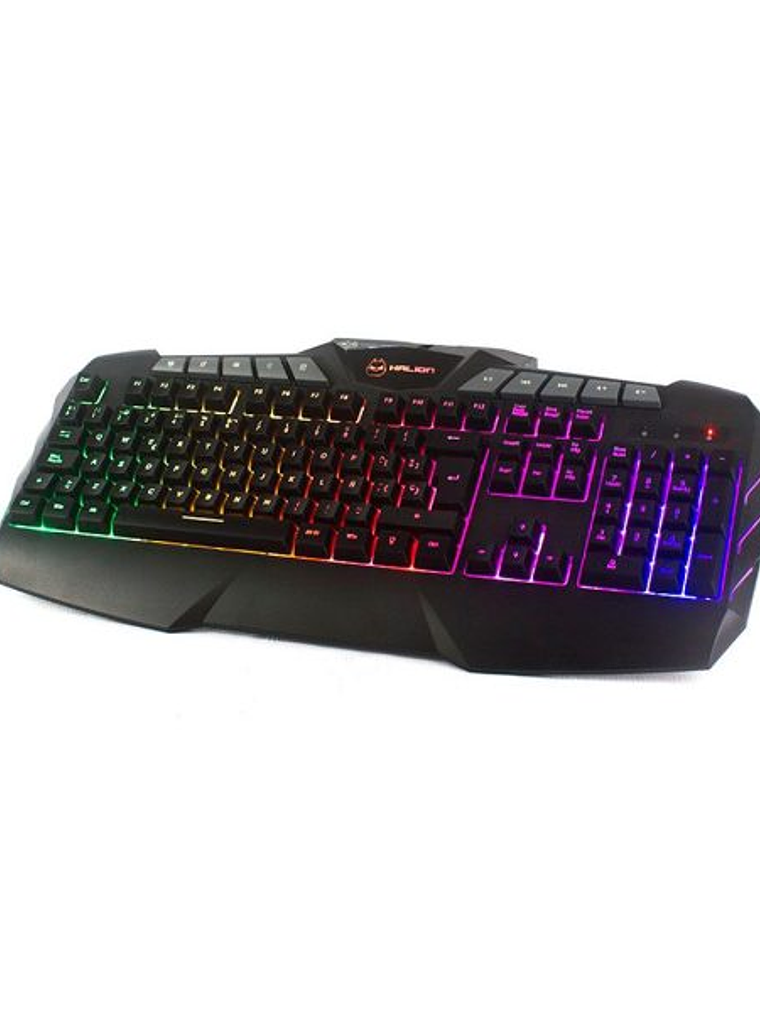 Teclado Gamer Halion Katana HA-K810 Semi-Mecánico RGB Multimedia 105 Teclas USB Waterproof 2