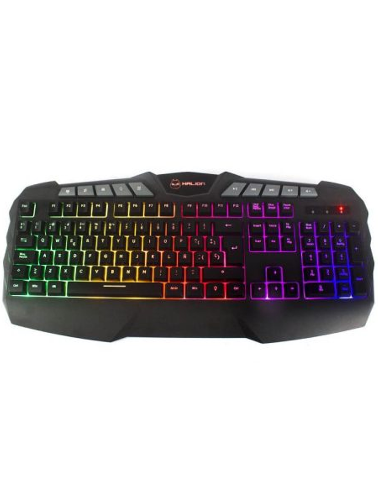 Teclado Gamer Halion Katana HA-K810 Semi-Mecánico RGB Multimedia 105 Teclas USB Waterproof 1