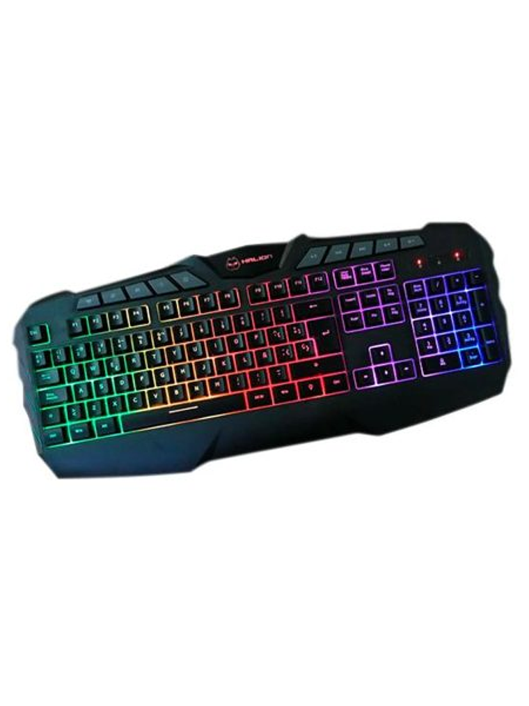 Teclado Gamer Halion Katana HA-K810 Semi-Mecánico RGB Multimedia 105 Teclas USB Waterproof 3