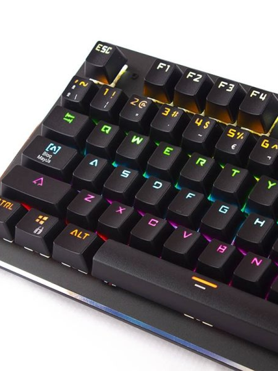 Teclado Gamer Mecánico Halion HA-K935 Apolo II RGB 105 Teclas Outemu Blue USB Anti-Ghosting 2