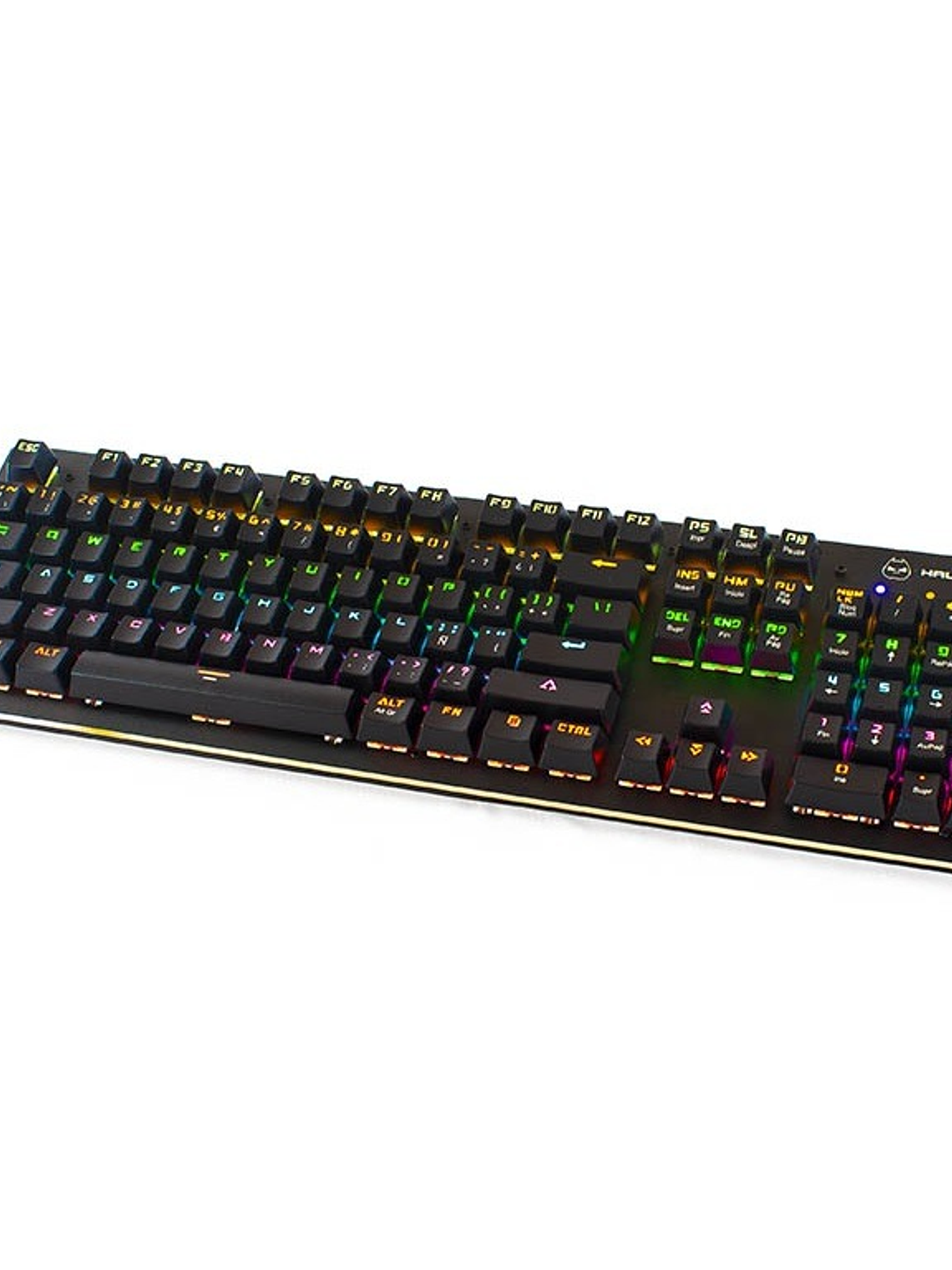 Teclado Gamer Mecánico Halion HA-K935 Apolo II RGB 105 Teclas Outemu Blue USB Anti-Ghosting 1