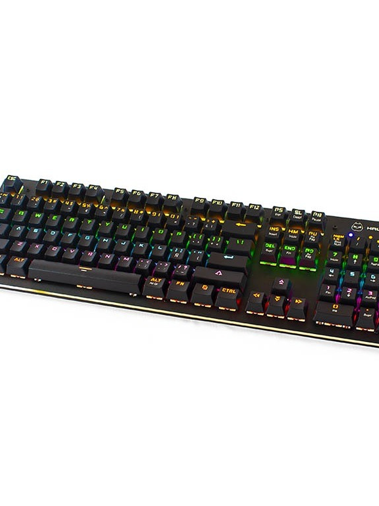 Teclado Gamer Mecánico Halion HA-K935 Apolo II RGB 105 Teclas Outemu Blue USB Anti-Ghosting 1