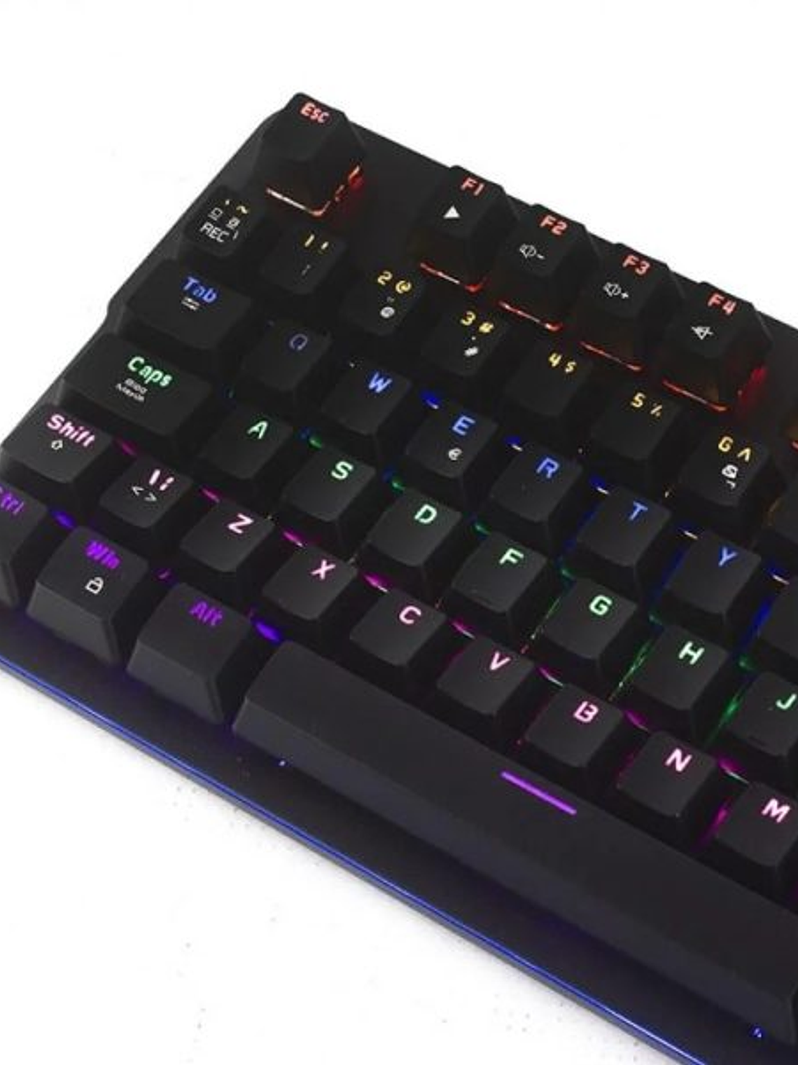 Teclado Gamer Mecánico Halion HA-K940 Mustang RGB 104 Teclas Outemu Blue USB Waterproof Anti-Ghosting 3