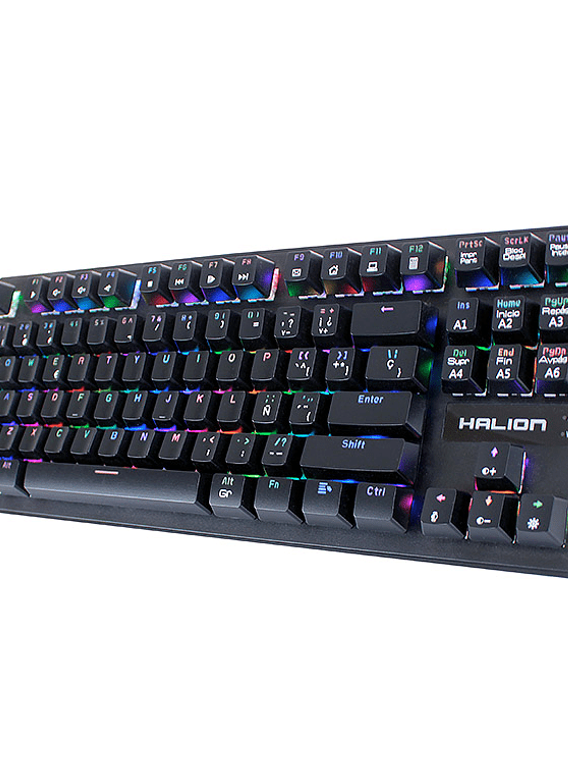Teclado Mini Mecánico Halion Ícaro HA-KG938 87 Teclas Blue Switch RGB USB Anti-Ghosting 2