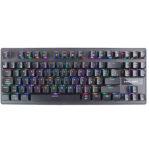 Teclado Mini Mecánico Halion Ícaro HA-KG938 87 Teclas Blue Switch RGB USB Anti-Ghosting