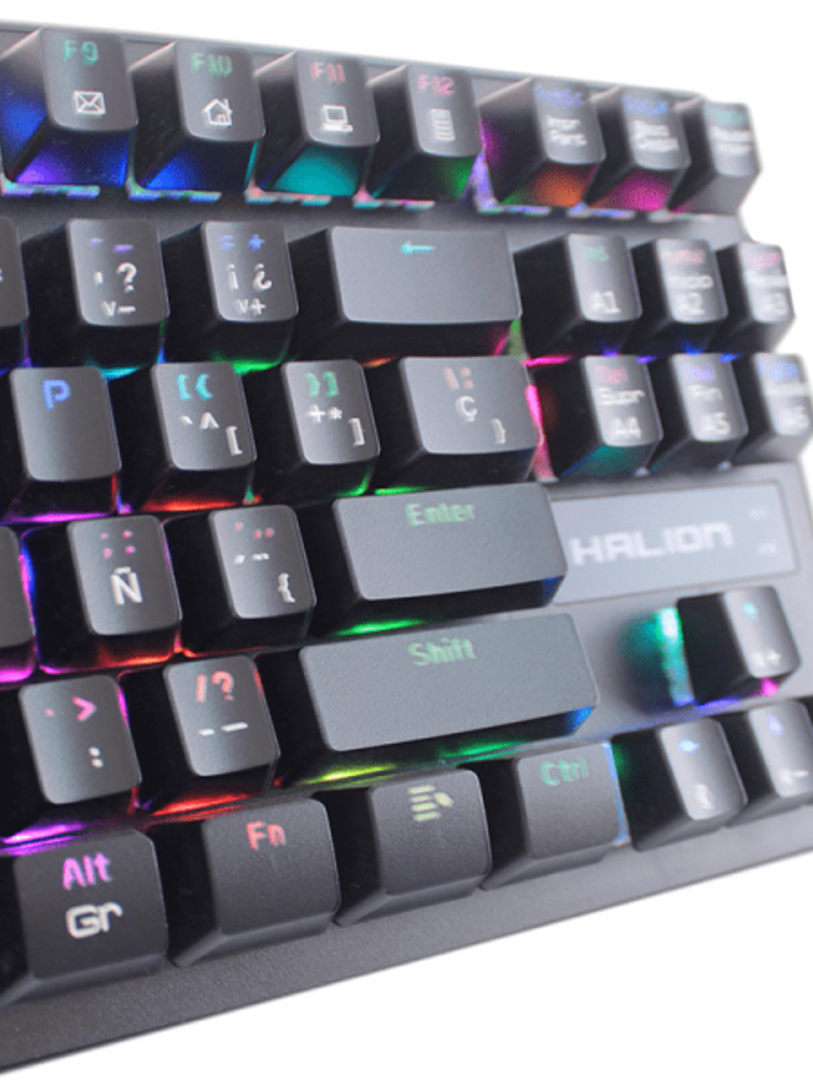 Teclado Mini Mecánico Halion Ícaro HA-KG938 87 Teclas Blue Switch RGB USB Anti-Ghosting 4