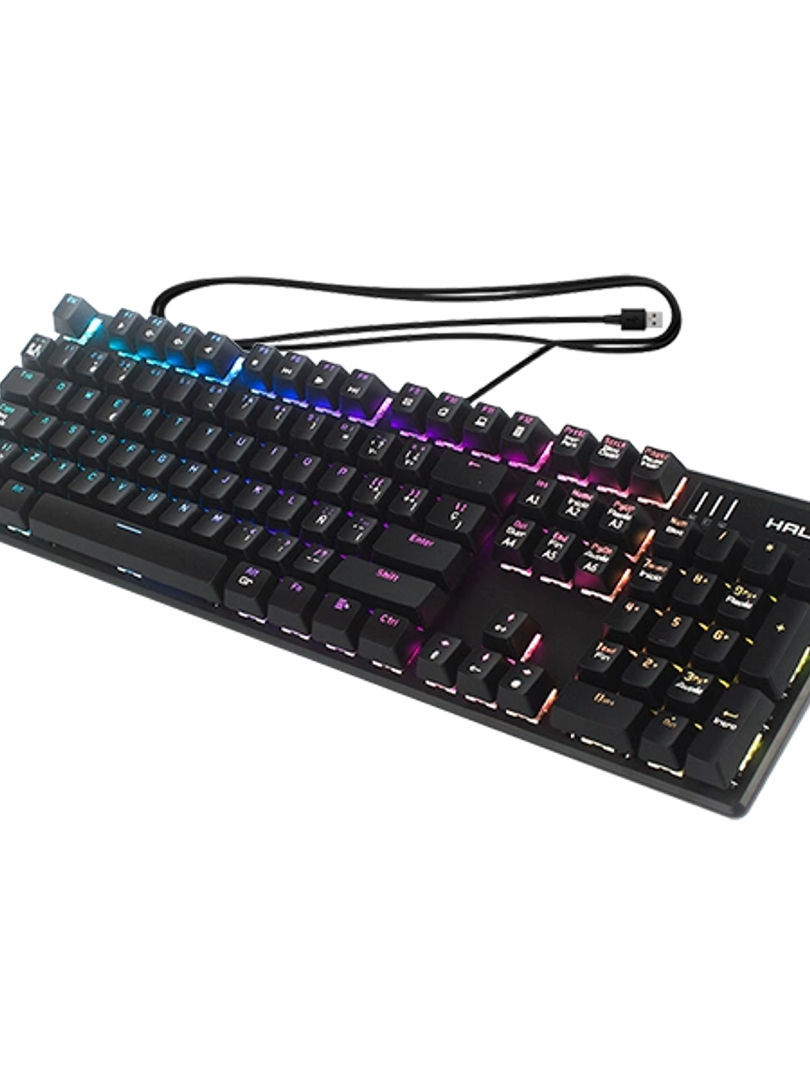 Teclado Mecánico Gamer Halion Jupiter HA-KG939 RGB 104 Teclas USB Anti-Ghosting 1