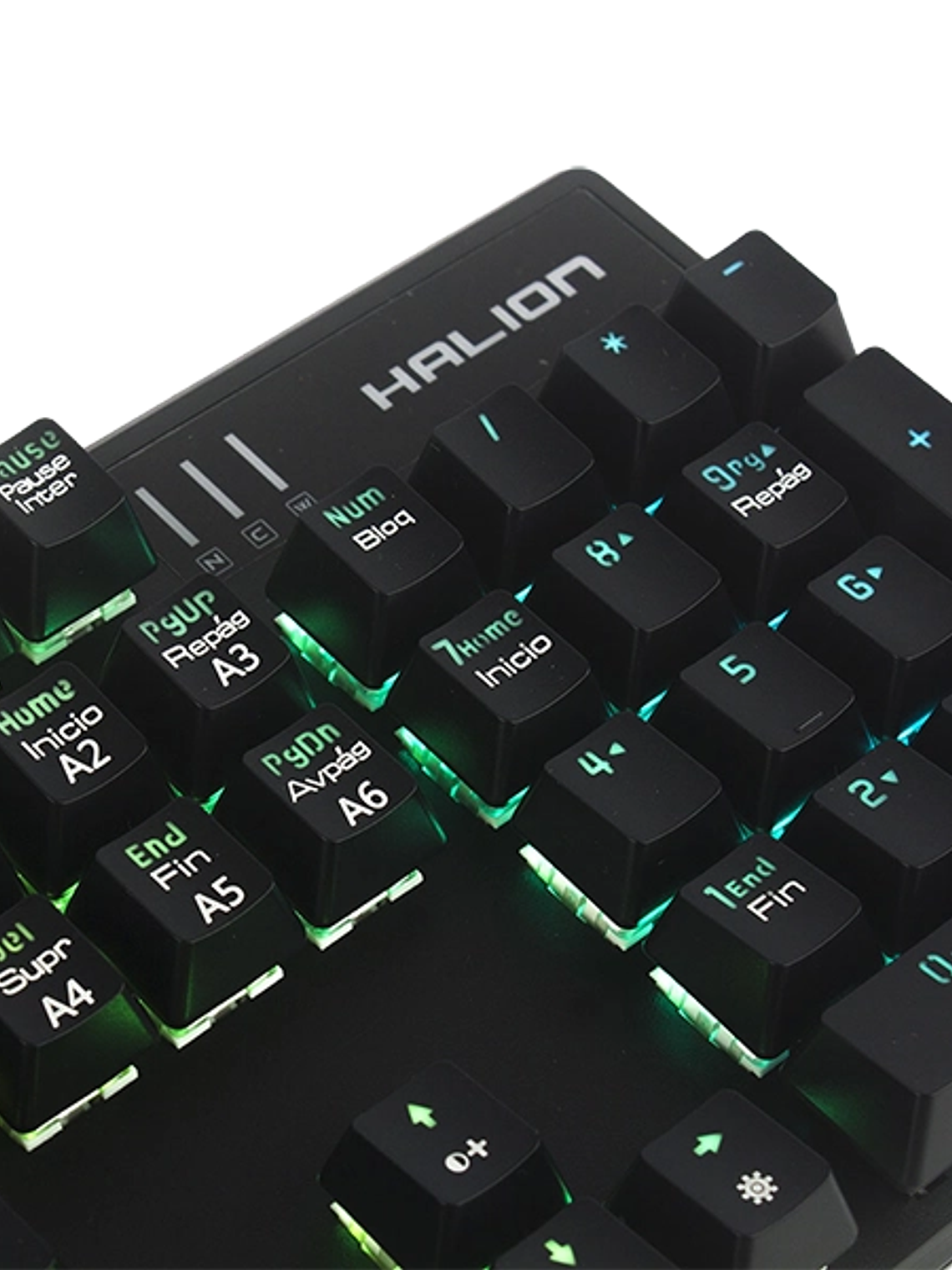 Teclado Mecánico Gamer Halion Jupiter HA-KG939 RGB 104 Teclas USB Anti-Ghosting 2