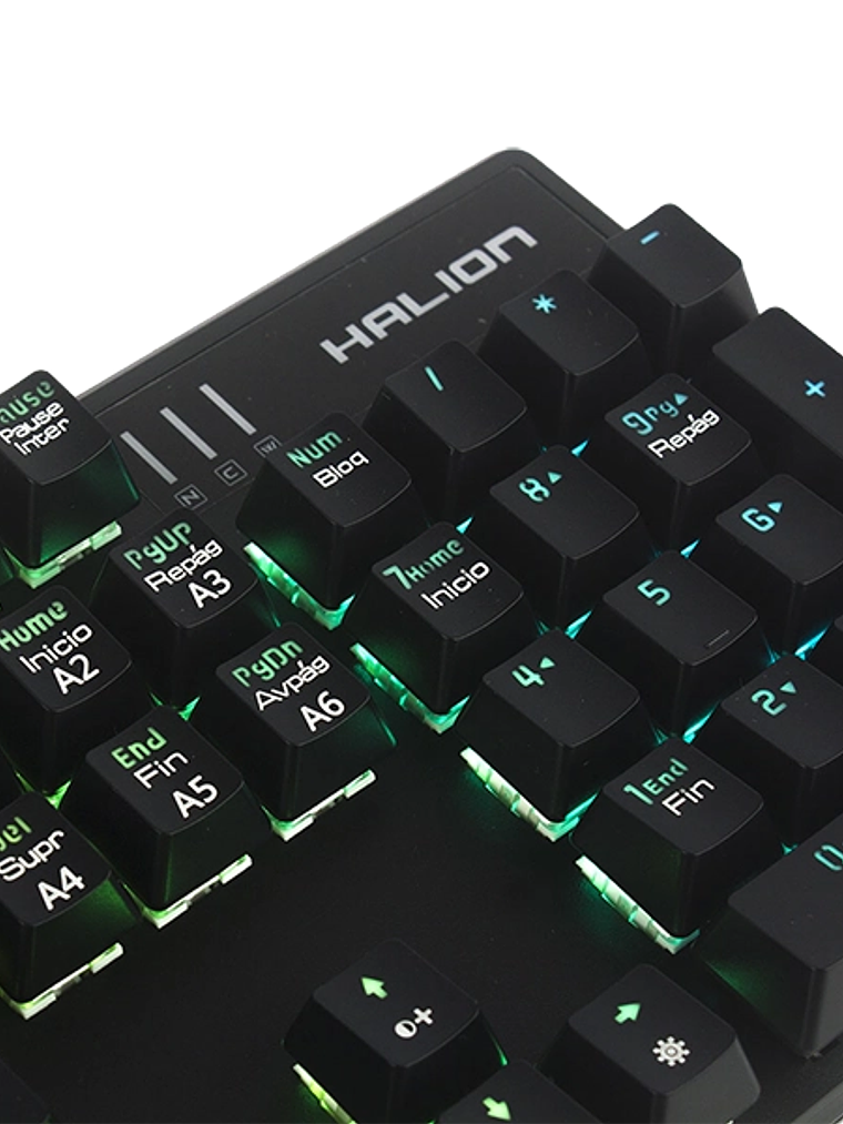 Teclado Mecánico Gamer Halion Jupiter HA-KG939 RGB 104 Teclas USB Anti-Ghosting 2