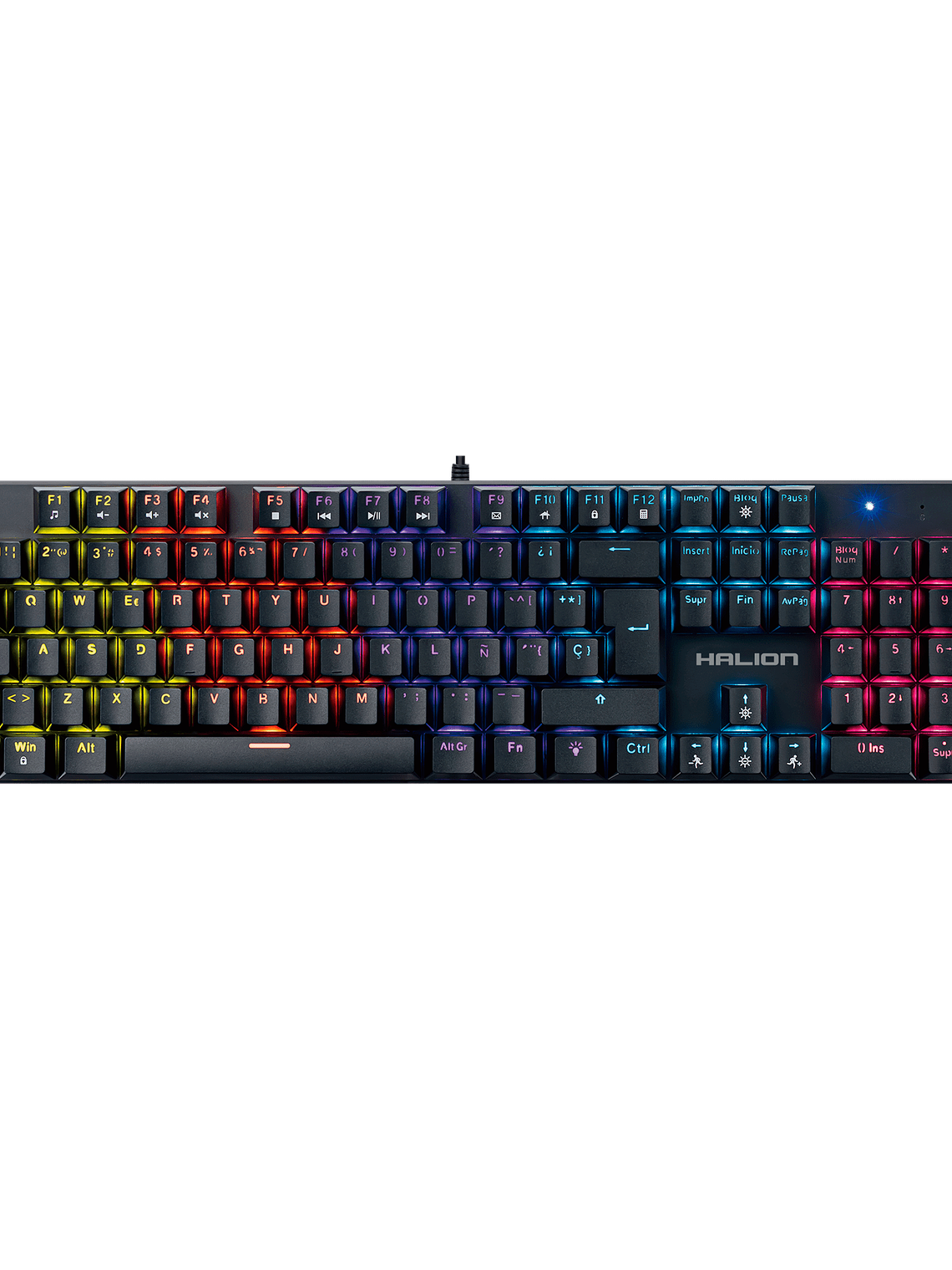 Combo Gamer Halion K201C Harrier – Teclado Mecánico RGB 105 Teclas + Mouse RGB 6 Botones USB 3