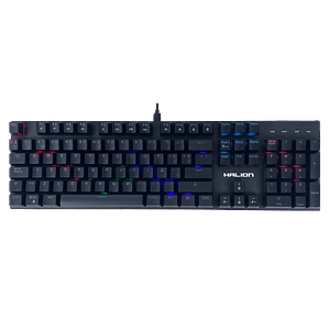 Teclado Mecánico Gamer Halion Stellar HA-KG916 104 Teclas Switch Blue USB RGB Anti-Ghosting