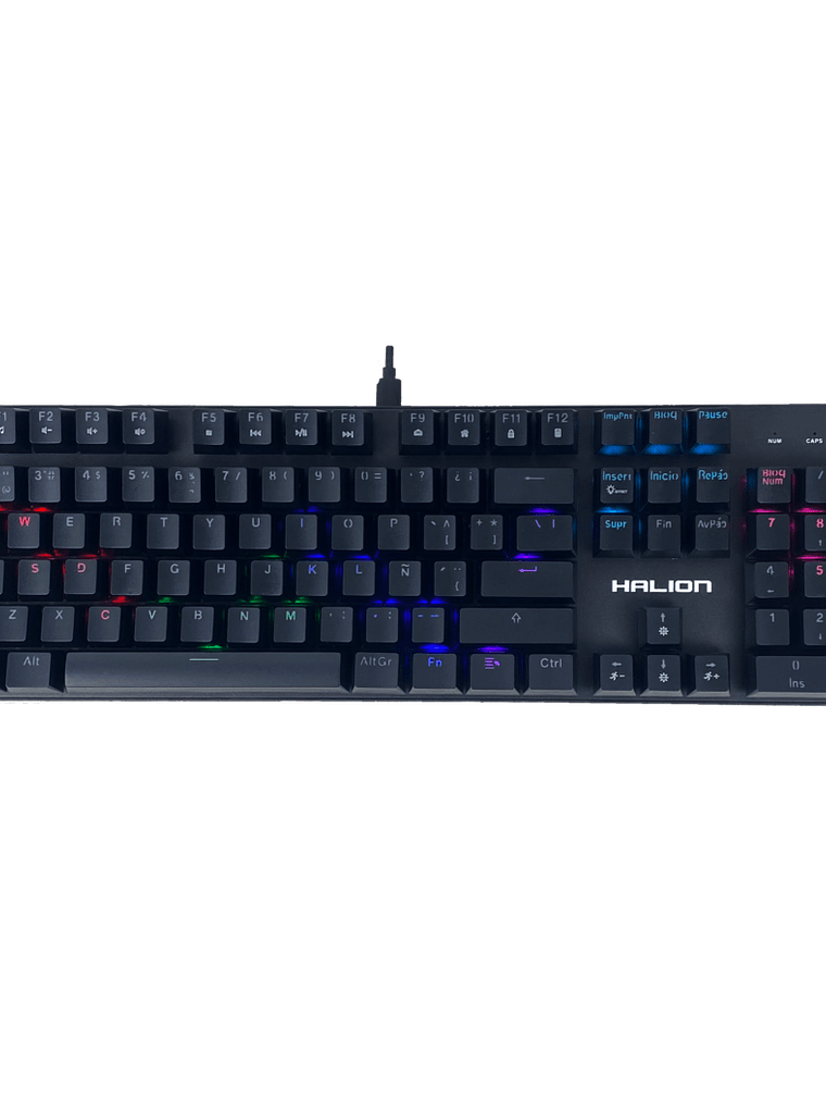 Teclado Mecánico Gamer Halion Stellar HA-KG916 104 Teclas Switch Blue USB RGB Anti-Ghosting 1