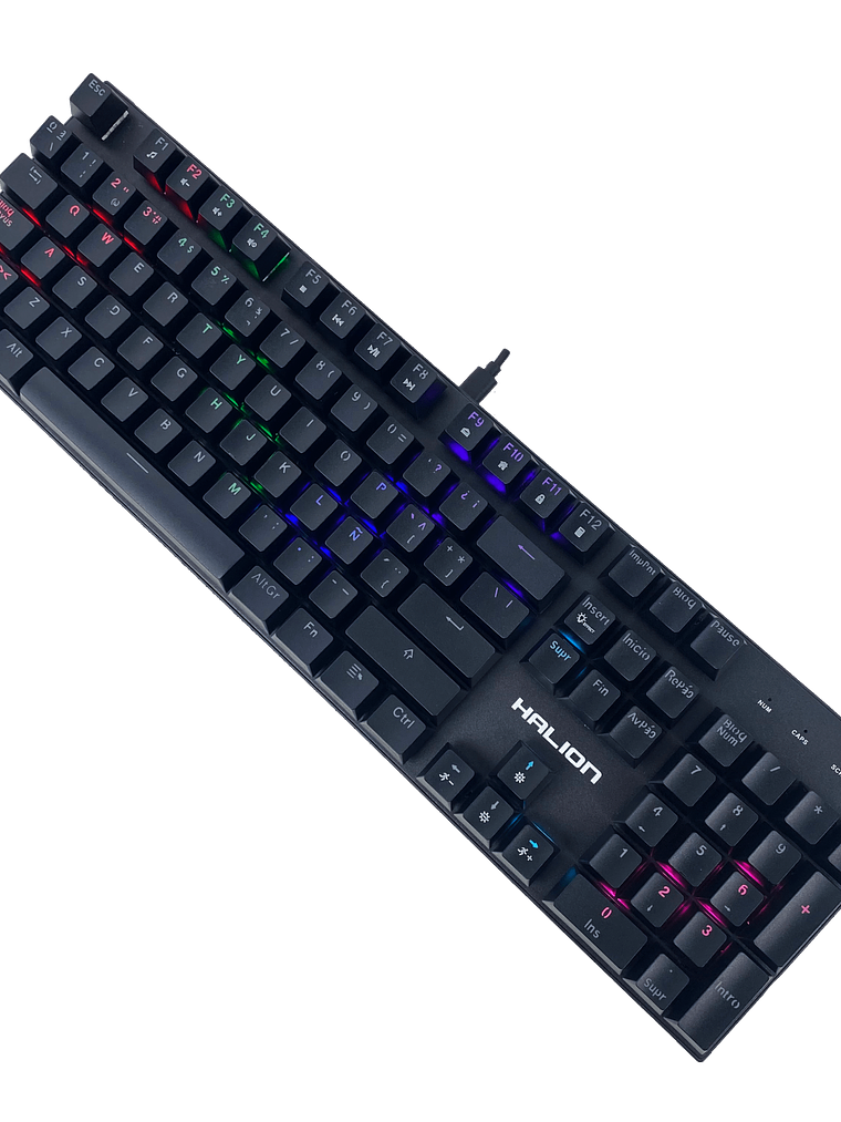 Teclado Mecánico Gamer Halion Stellar HA-KG916 104 Teclas Switch Blue USB RGB Anti-Ghosting 2