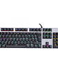 Teclado Mecánico Gamer HP GK400F 106 Teclas Retroiluminación LED Arcoíris Plateado USB - Miniatura 1