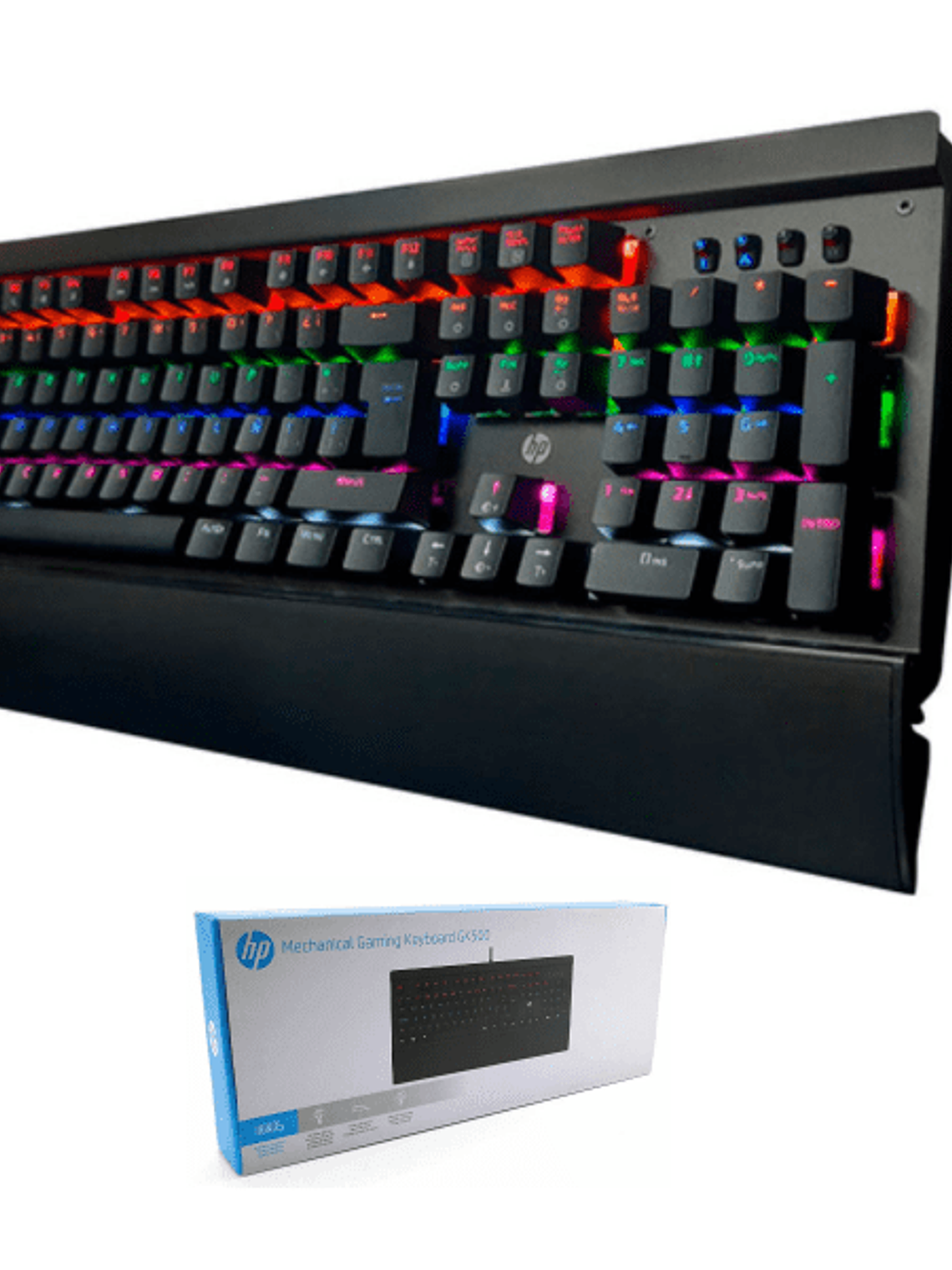 Teclado Mecánico HP Gaming GK500 RGB Negro USB 2.0 Switch Mecánico para Windows 2