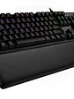 Teclado Mecánico Gamer Logitech G513 Carbon RGB GX Blue Aluminio con Reposamanos USB - Miniatura 1