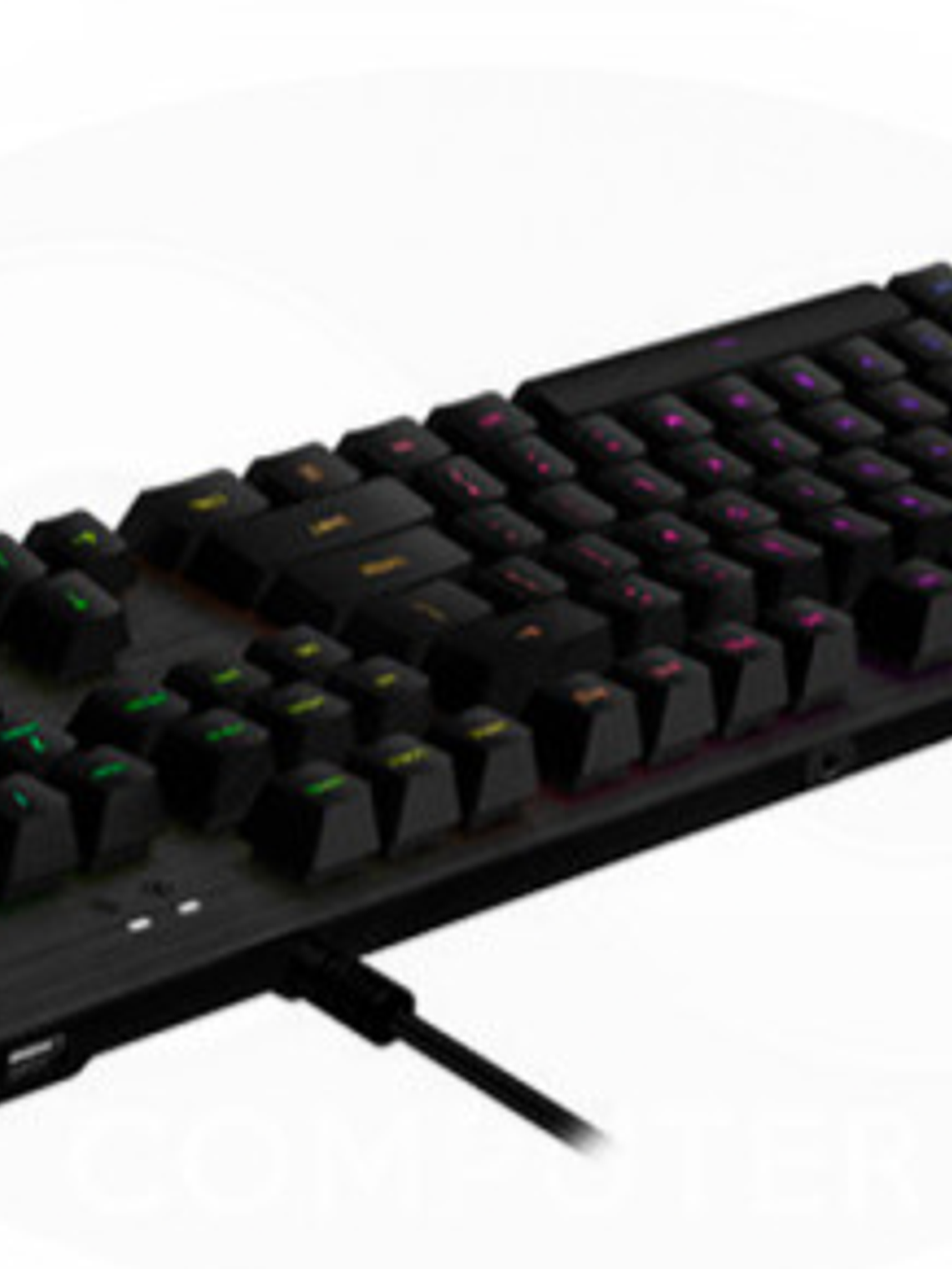 Teclado Mecánico Gamer Logitech G513 Carbon RGB GX Blue Aluminio con Reposamanos USB 2