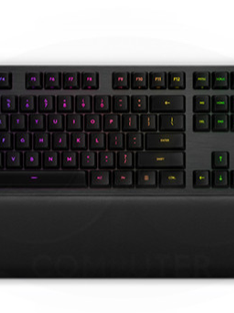 Teclado Mecánico Gamer Logitech G513 Carbon RGB GX Blue Aluminio con Reposamanos USB 3