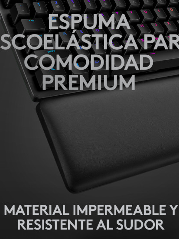 Teclado Mecánico Gamer Logitech G513 Carbon RGB GX Blue Aluminio con Reposamanos USB 6