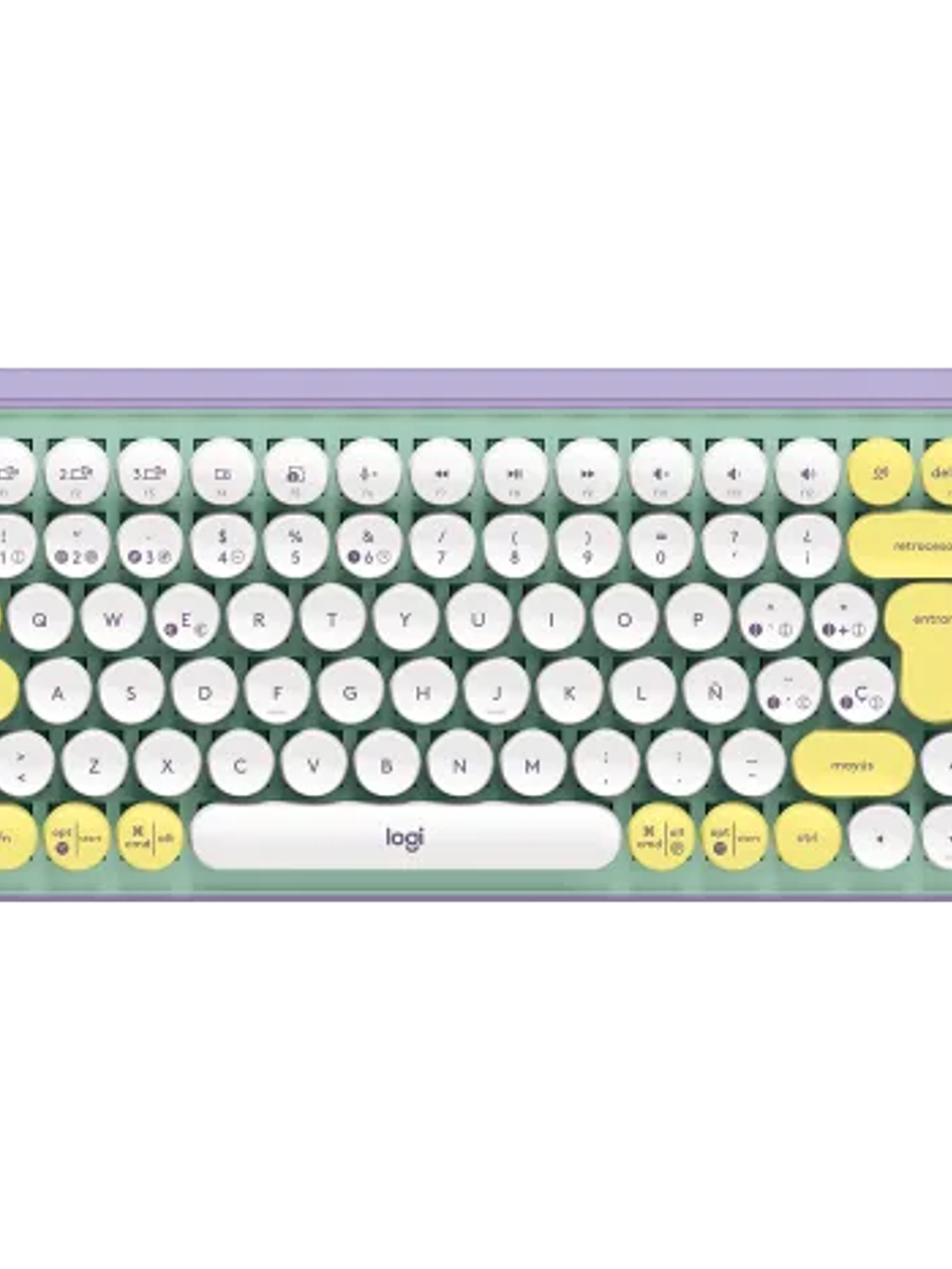Teclado Mecánico Inalámbrico Logitech POP Keys Bluetooth 5.1 con Teclas Emoji Personalizables 16