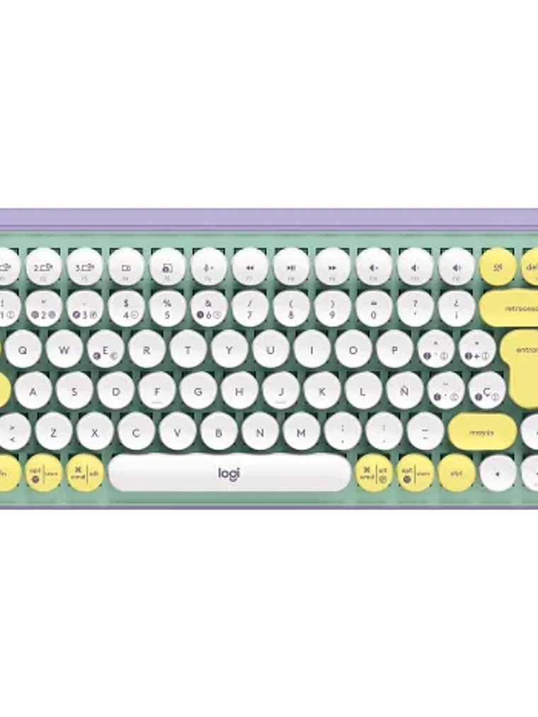 Teclado Mecánico Inalámbrico Logitech POP Keys Bluetooth 5.1 con Teclas Emoji Personalizables 16