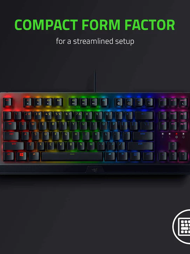 Teclado Mecánico Gamer Razer BlackWidow V3 TKL RGB Chroma Switch Yellow Lineal Español 4