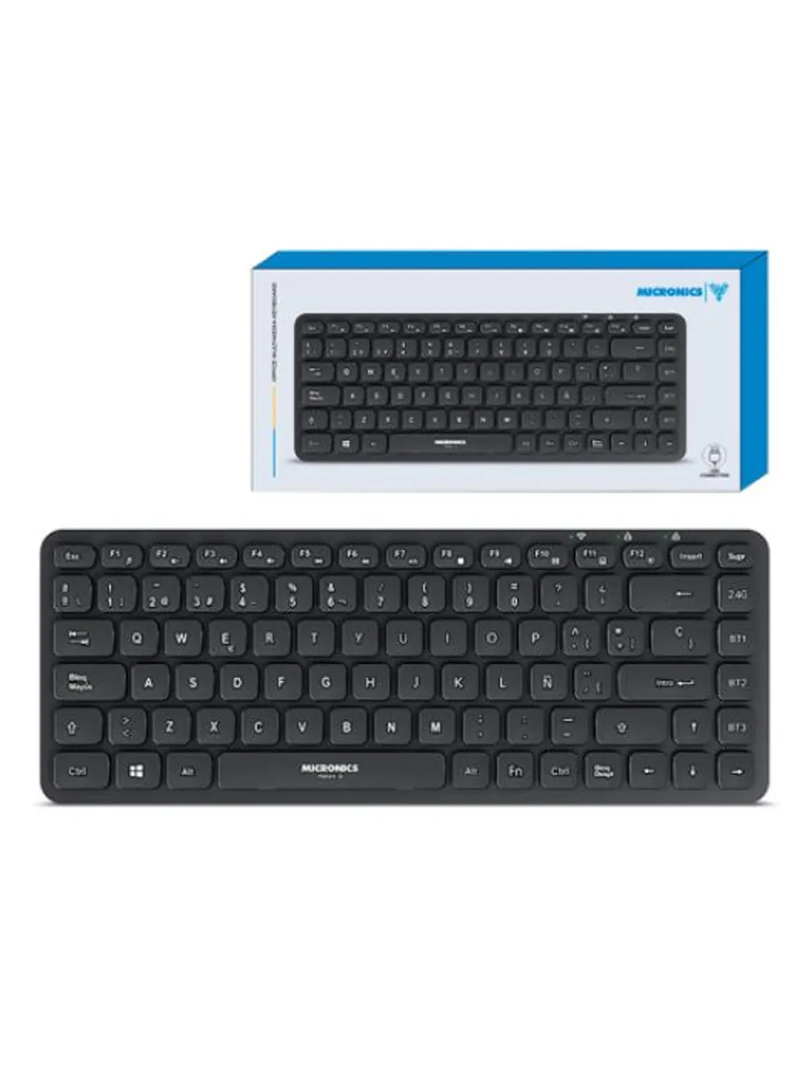 Teclado Micronics Fenix 3 MIC K603-3M Recargable Bluetooth y Wireless Dual Mode 1