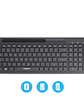 Teclado Micronics Shelby MIC K605-3M Bluetooth Inalámbrico Recargable – Teclas Tipo Chocolate, Funciones Multimedia, USB-C, Español - Miniatura 1