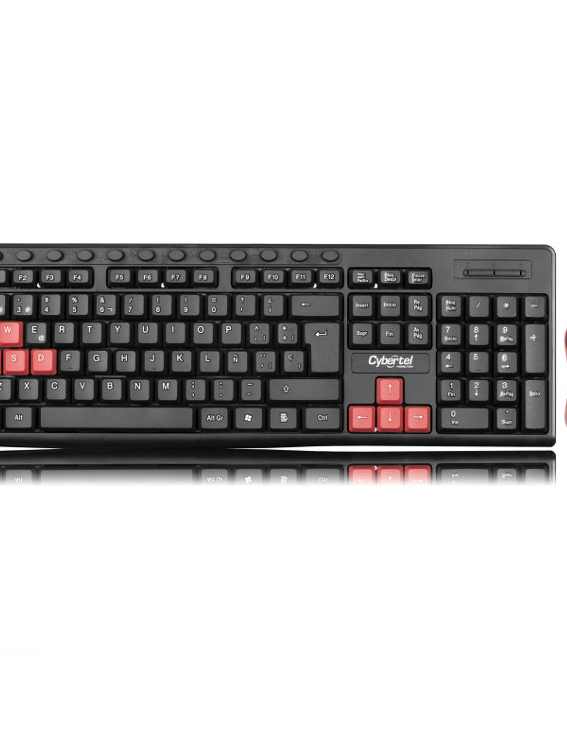 Kit USB Teclado y Mouse Cybertel Hamilton CYB T109 Alámbrico Multimedia Español 1000 DPI Compatible Windows y Linux 1