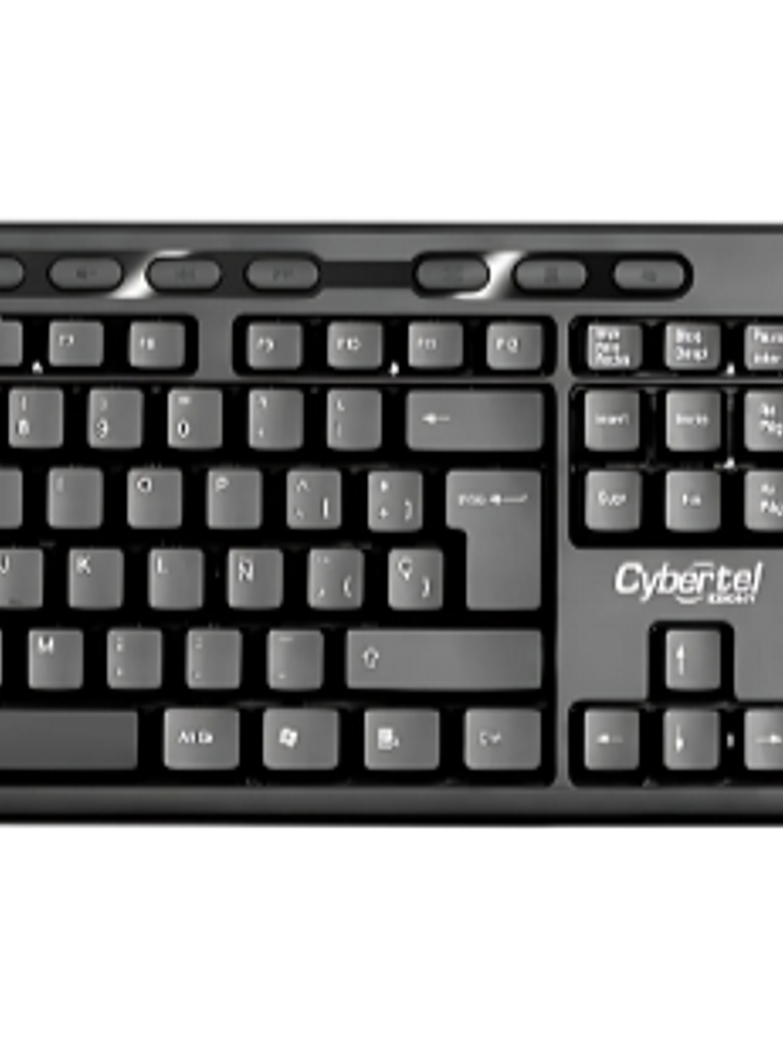 Kit Inalámbrico Teclado y Mouse Cybertel Ebony CYB T800 2.4GHz USB Diseño Ergonómico Compatible Windows y Linux 1