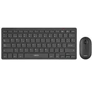 Kit Inalámbrico Teclado y Mouse Cybertel Evolution CYB WT801 Negro 2.4GHz USB Compacto 78 Teclas 1000 DPI Español