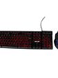 Kit Gamer Halion Eclipse HA-813C Teclado y Mouse USB RGB 7200 DPI 104 Teclas Multimedia - Miniatura 1