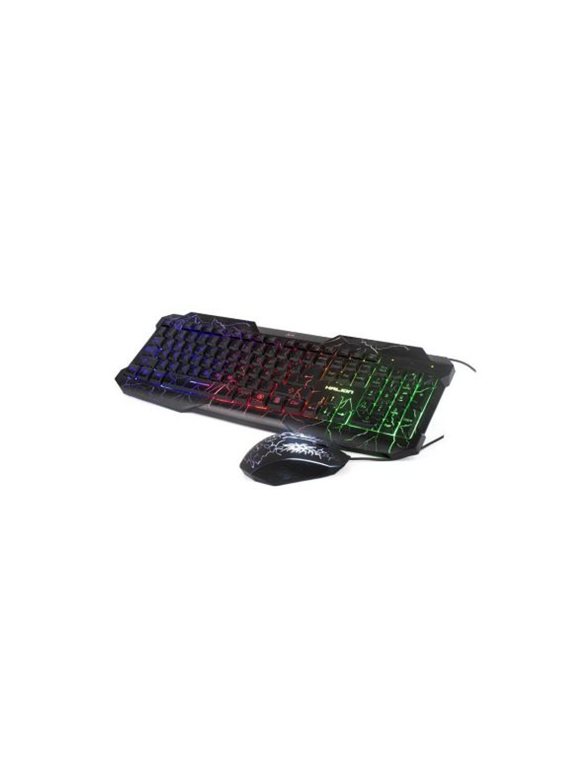 Combo Gamer Halion Kraken HA-506C Teclado y Mouse USB Retroiluminado 3 Colores 6 Botones Compatible Windows 1