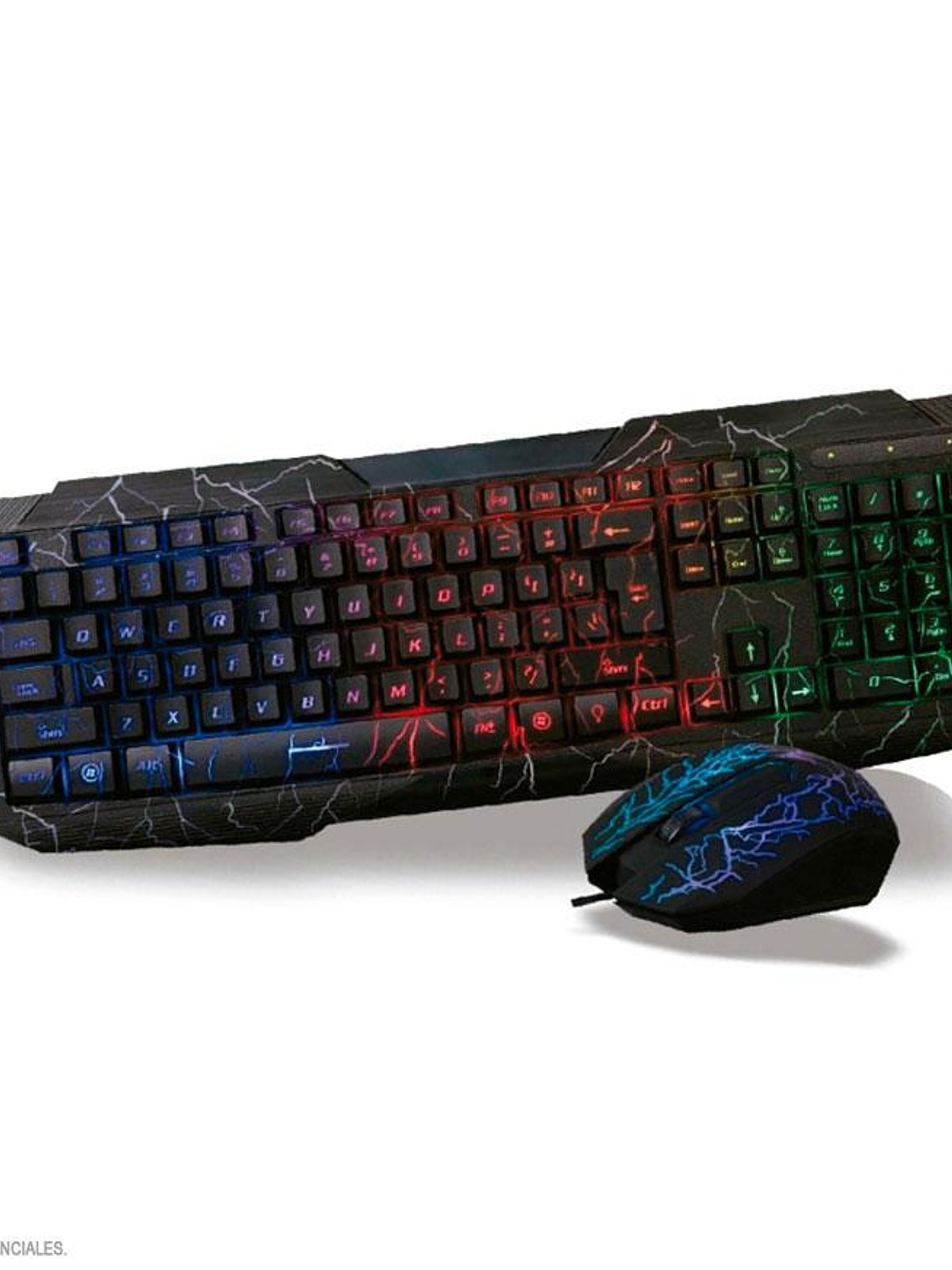 Combo Gamer Halion Kraken HA-506C Teclado y Mouse USB Retroiluminado 3 Colores 6 Botones Compatible Windows 2