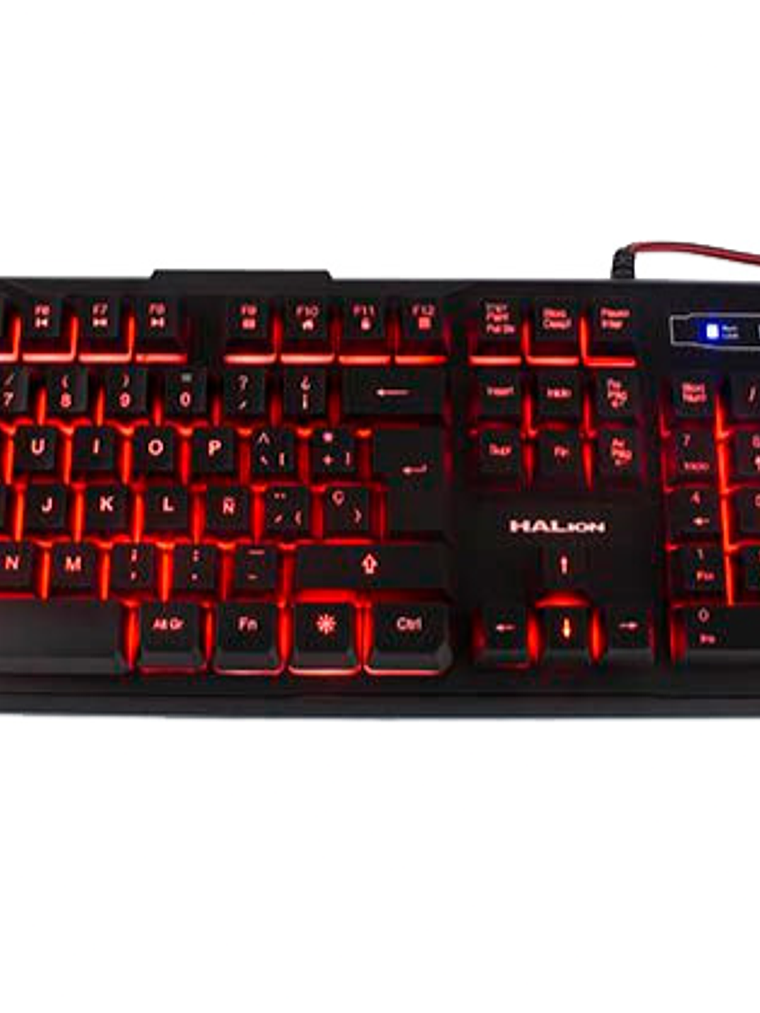 Combo Gamer Halion Odin HA-515C Teclado Retroiluminado + Mouse 6D USB 2400 DPI RGB 1