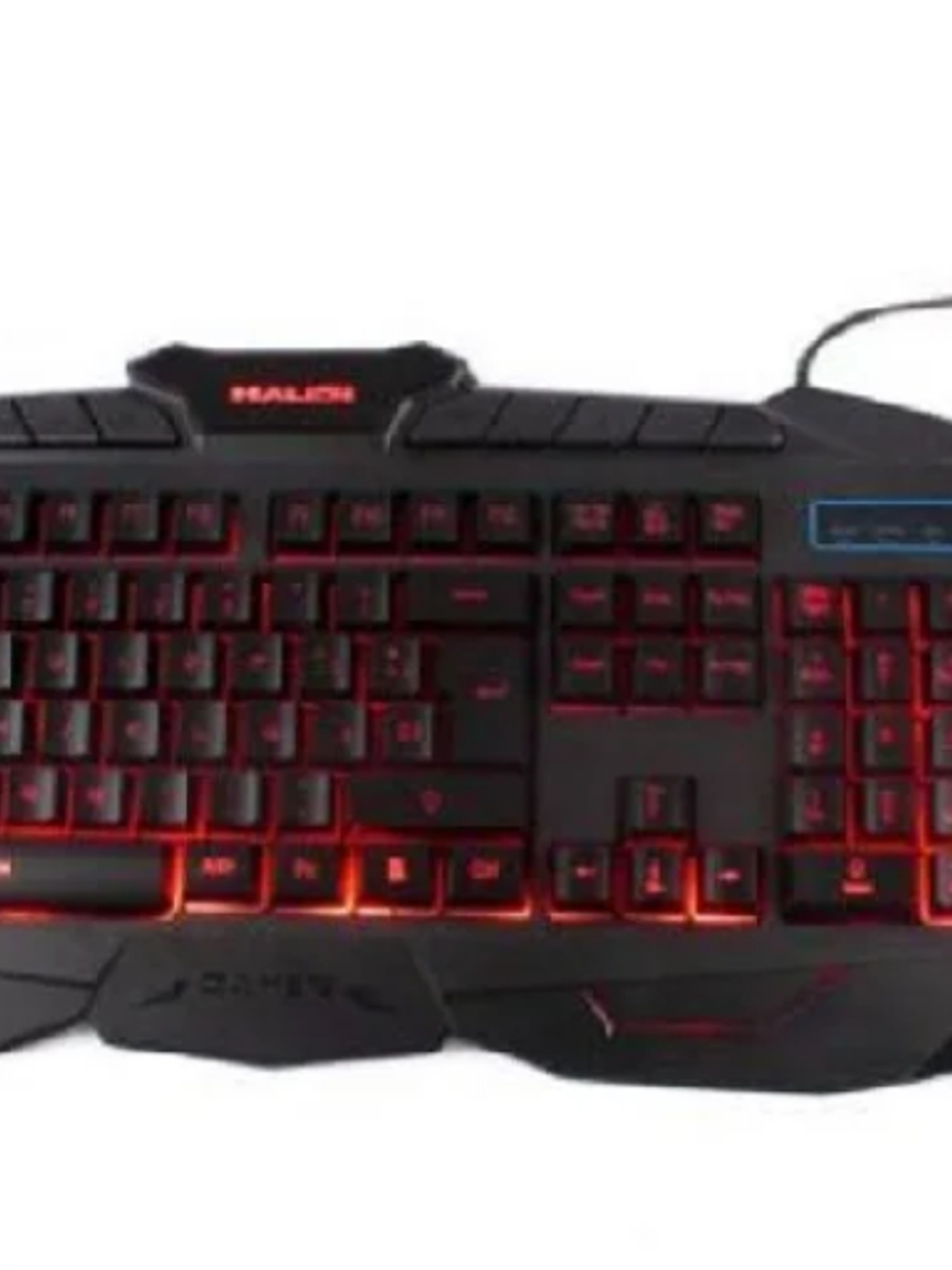 Kit Gamer Halion Shark HA-800 Teclado Retroiluminado + Mouse Óptico USB 2400 DPI Negro 1