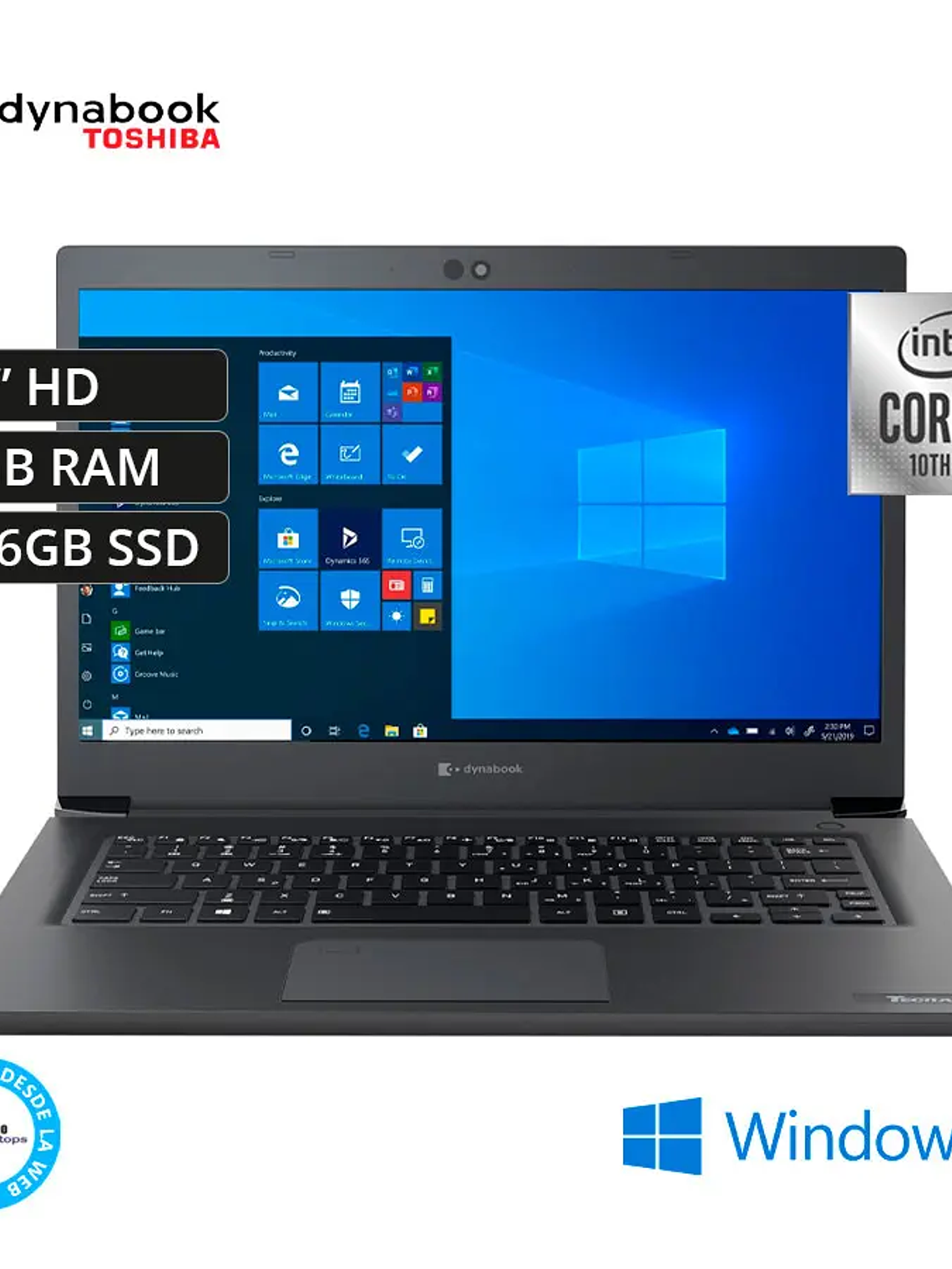 Laptop Toshiba Dynabook Tecra A40-G Core i3-10110U 8GB RAM 256GB SSD 14