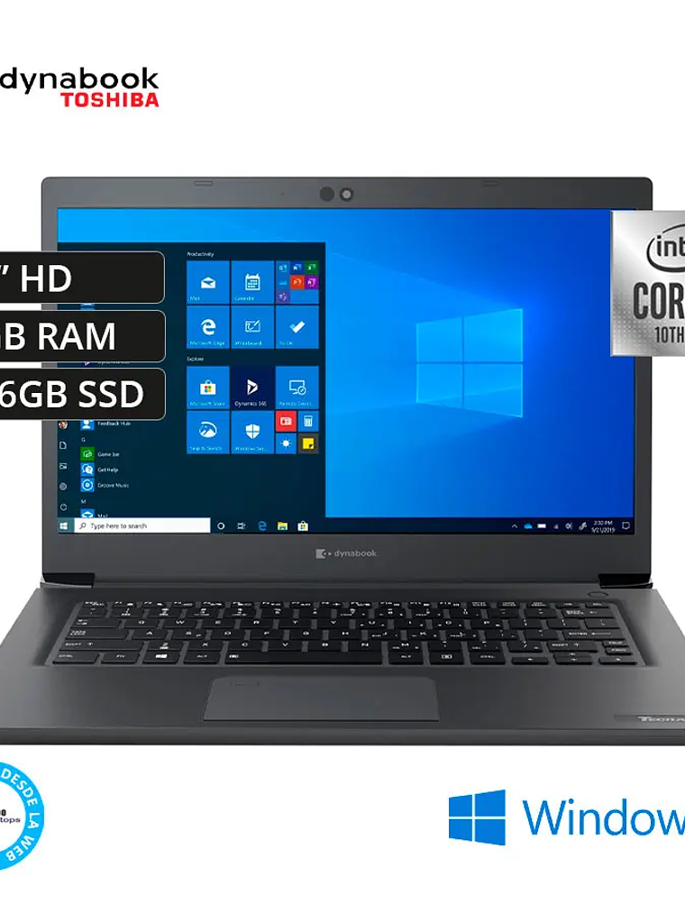 Laptop Toshiba Dynabook Tecra A40-G Core i3-10110U 8GB RAM 256GB SSD 14