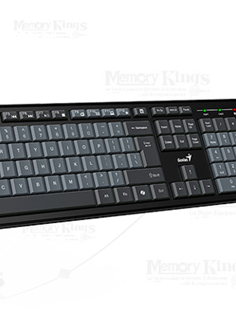 Teclado y Mouse Inalámbrico Genius KM-8200 AI Copilot 2.4GHz USB – Combo Wireless con Tecla Copilot para Windows 11, 1200 DPI 4