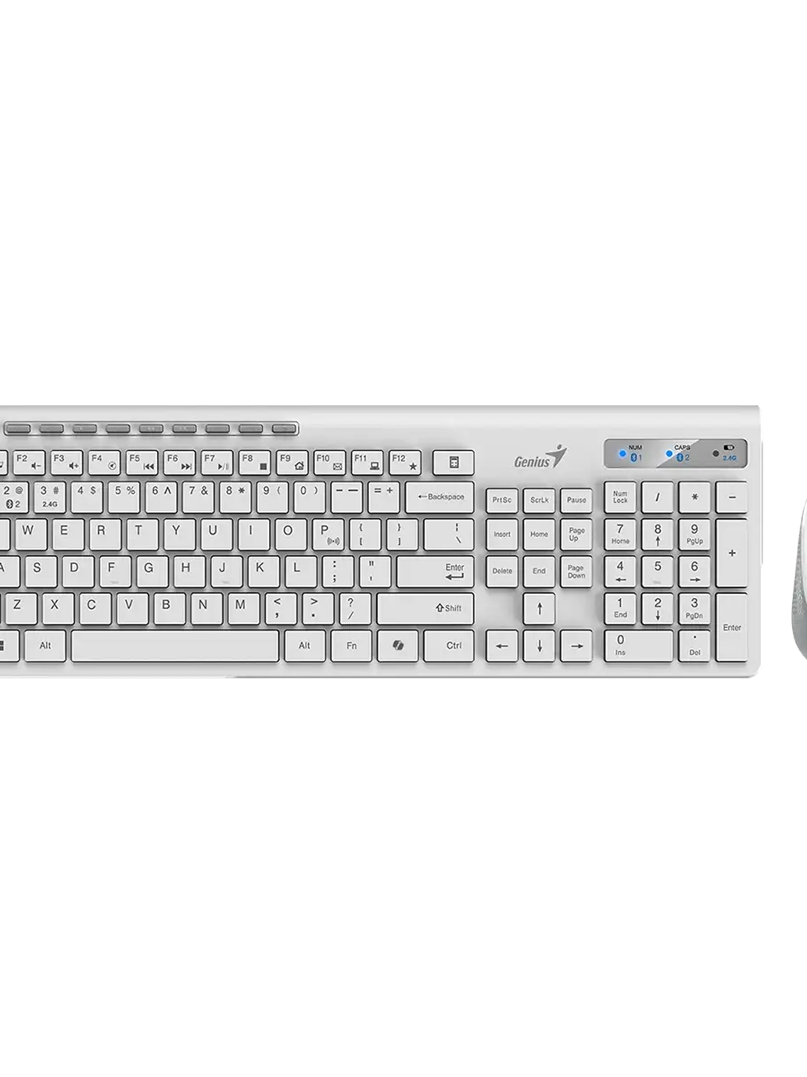 SlimStar 8230 Combo Teclado y Ratón Inalámbrico Bluetooth 5.3 y 2.4GHz con Función AI Copilot Multidispositivo 3