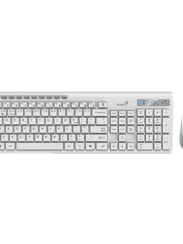 SlimStar 8230 Combo Teclado y Ratón Inalámbrico Bluetooth 5.3 y 2.4GHz con Función AI Copilot Multidispositivo 3