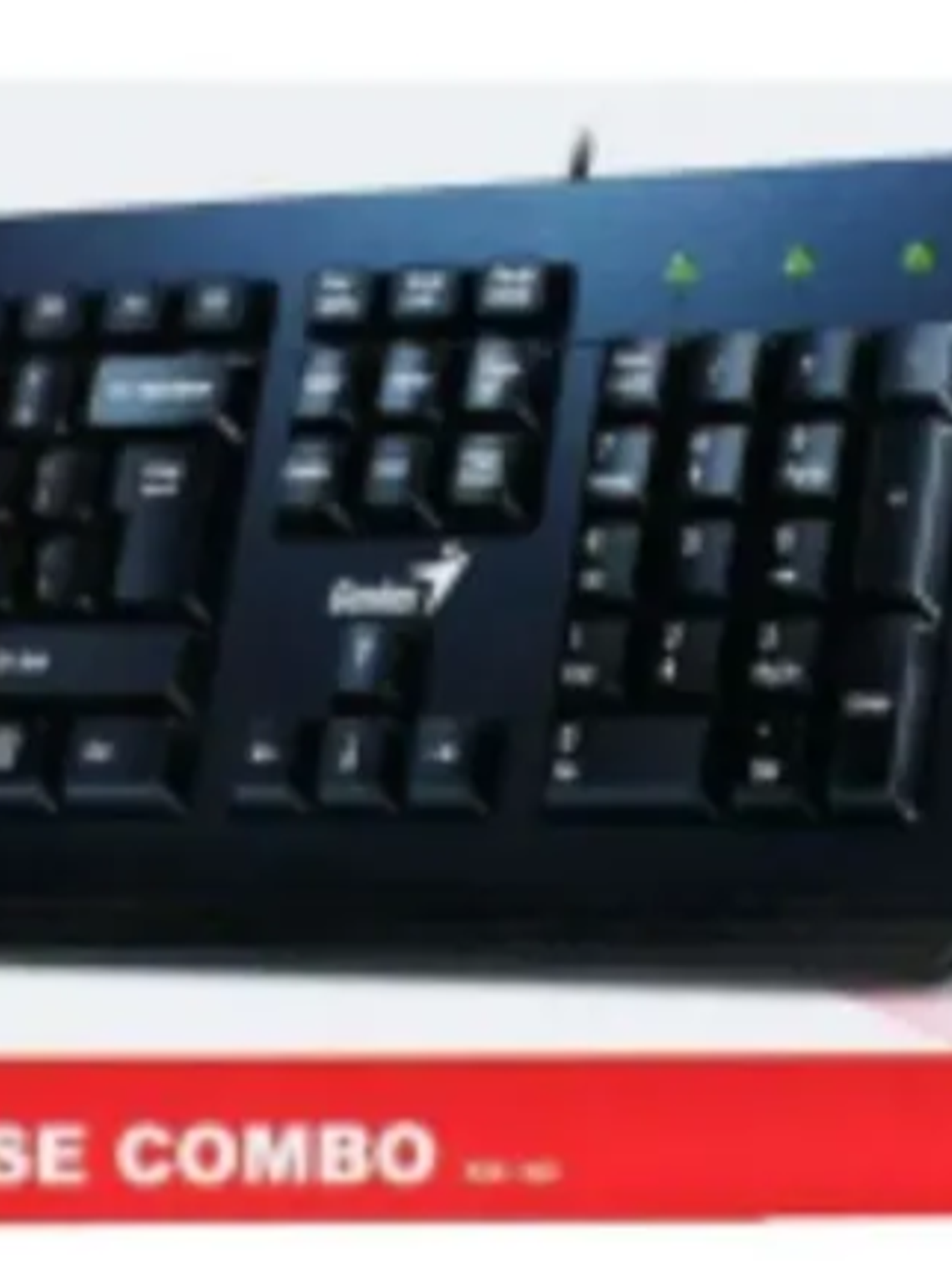 Genius KM-160 Kit Teclado y Mouse Alámbrico USB 1000 DPI Negro para PC y Laptop Compatible Windows y Mac 3