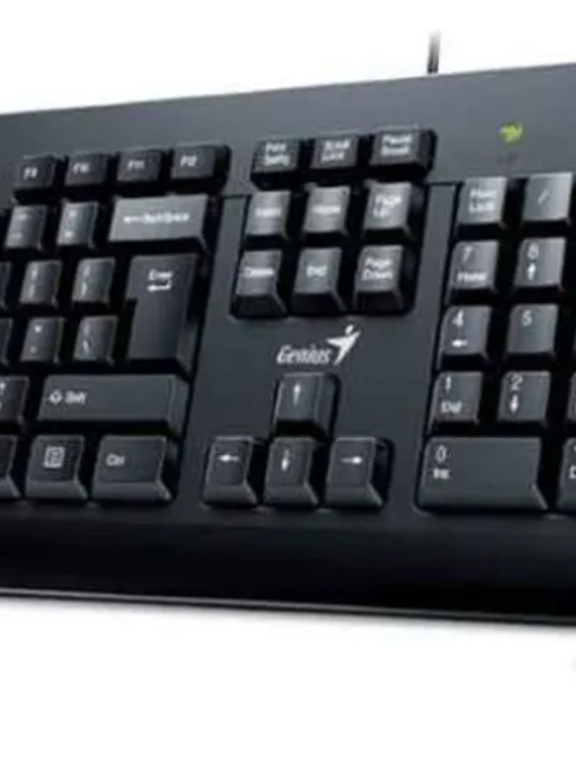 Genius KM-160 Kit Teclado y Mouse Alámbrico USB 1000 DPI Negro para PC y Laptop Compatible Windows y Mac 1