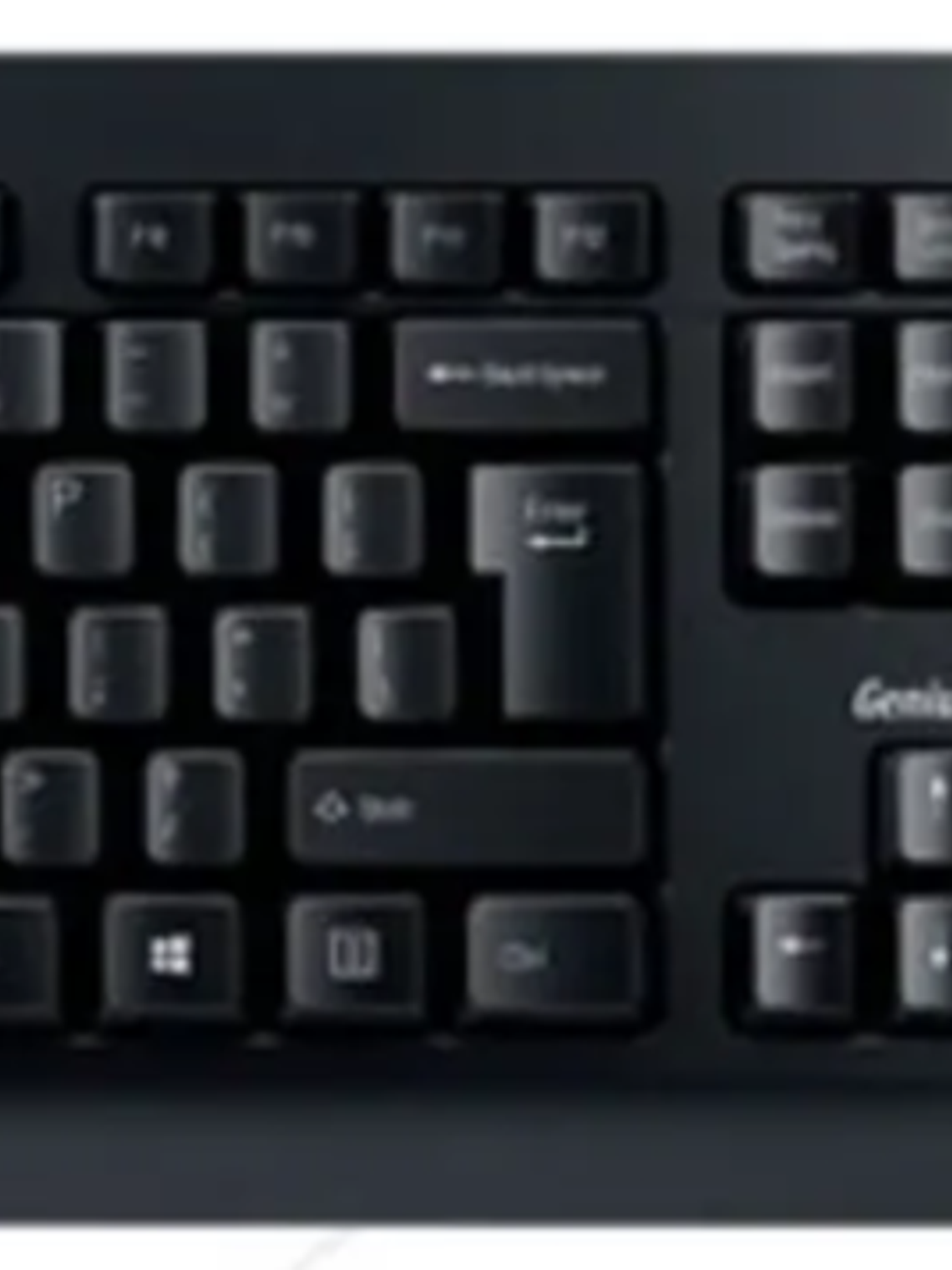 Genius KM-160 Kit Teclado y Mouse Alámbrico USB 1000 DPI Negro para PC y Laptop Compatible Windows y Mac 2