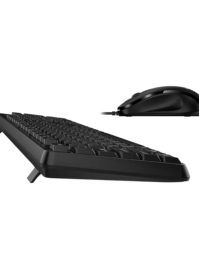 Genius KM-170 Combo Teclado y Mouse Alámbrico USB con Tecla Copilot 1200 DPI Compatible Windows 11 Negro 3