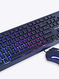 Kit Teclado y Mouse Gamer Halion Elysium HA-859C RGB USB Resistente al Agua DPI Ajustable 7200 - Miniatura 1